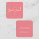 Pesquisar por girly monogram cartao de visita For her