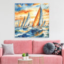 Pesquisar por veleiro no mar impressão de canvas Vela