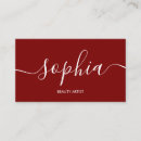 Pesquisar por cabelo vermelho de cartao de visita Simples