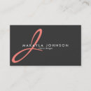 Pesquisar por rosa coral cartao de visita Moderno