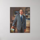 Pesquisar por arbusto impressão de canvas Retrato da presidente bush