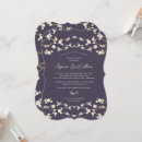 Pesquisar por roxo e creme convites Couple