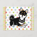 Pesquisar por desenho do cão cartoes postais Shiba inu
