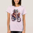 Pesquisar por gato na bicicleta camisetas Retrô