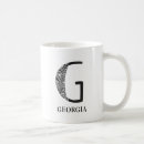 Pesquisar por letra g monograma canecas Preto e branco