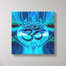 Pesquisar por yoga impressão de canvas Azul