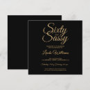 Pesquisar por dourado do quadrados 60 aniversário convites Preto