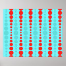 Pesquisar por bolinhas vermelhas pôsteres Padrão geométrico