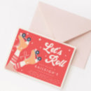 Pesquisar por patinagem aniversário convites Retro de groovy