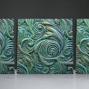 Pesquisar por verde água azulejos Padrão floral