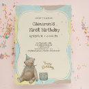 Pesquisar por teddy bear 1st birthday convites Boy