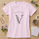 Pesquisar por flor violeta camisetas Floral