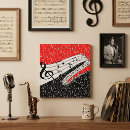 Pesquisar por nota musical impressão de canvas Branco