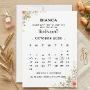 Pesquisar por calendário floral convites Minimalista