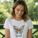Pesquisar por borboletas coloridas camisetas For her