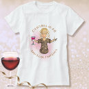 Pesquisar por vinho dos desenhos animados camisetas For her
