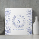 Pesquisar por flores azuis azulejos Monograma