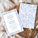 Pesquisar por floral azul do 13 18 horizontal casamento convites De elegante