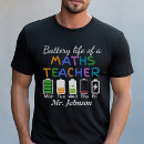 Pesquisar por vida da bateria camisetas Para professor