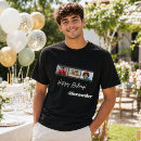 Pesquisar por aniversário feliz do 90 camisetas Preto e branco