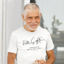 Pesquisar por aniversário do 80 camisetas Preto e branco