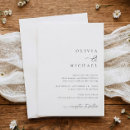 Pesquisar por de escrito à mão casamento convites Minimalista