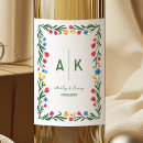Pesquisar por arte floral armazenamento alimentos Rótulo de vinho