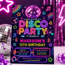 Pesquisar por de festas do disco convites For kids