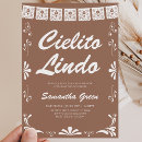 Pesquisar por papel marrom convites Cielito lindo