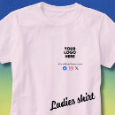 Pesquisar por logotipo da empresa femininas camisetas For her