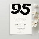Pesquisar por 95 anos aniversário convites Minimalista