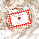 Pesquisar por foodie convites Xadrez vermelho