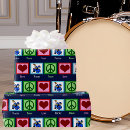 Pesquisar por rock and roll papel de presente Azul