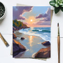 Pesquisar por por do sol no mar cartoes postais Pintura