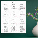 Pesquisar por calendário de parede pôsteres Simples