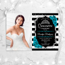 Pesquisar por teal quinceanera convites Tiara