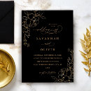 Pesquisar por véspera de ano novo dourada convites Preto e ouro