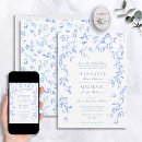 Pesquisar por floral azul casamento convites Formal