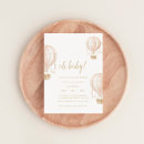 Pesquisar por hot air balloon baby shower convites For her