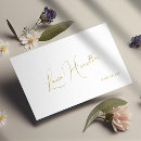 Pesquisar por gold script cartao de visita Moderno