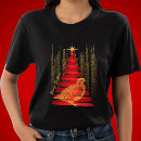 Pesquisar por árvore de natal dourada camisetas Chic