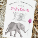 Pesquisar por elefante do bebê convites Elefante de aquarela