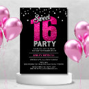 Pesquisar por glitter sweet sixteen convites Rosa