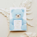 Pesquisar por blue teddy bear convites Chá de fraldas bonito