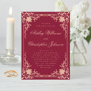 Pesquisar por ornamentado vermelho casamento convites Rosa
