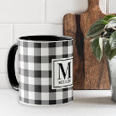 Pesquisar por xadrez preto canecas Gingham