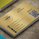 Pesquisar por efeito do ouro cartao de visita De código qr