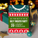 Pesquisar por ugly christmas sweater party convites Vermelho e verde