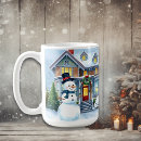 Pesquisar por boneco neve com do canecas Festivo