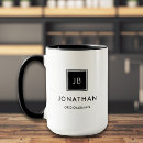 Pesquisar por iniciais do casamento canecas For him